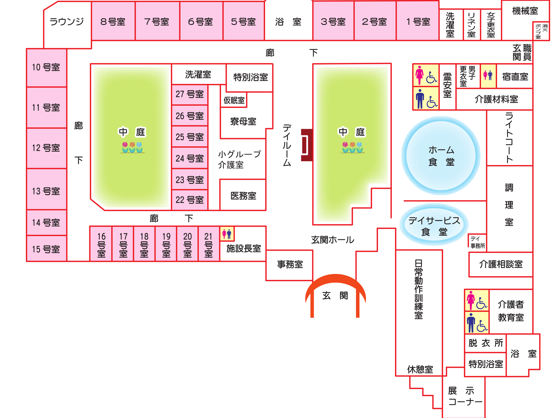 【館内図・たんぽぽ】