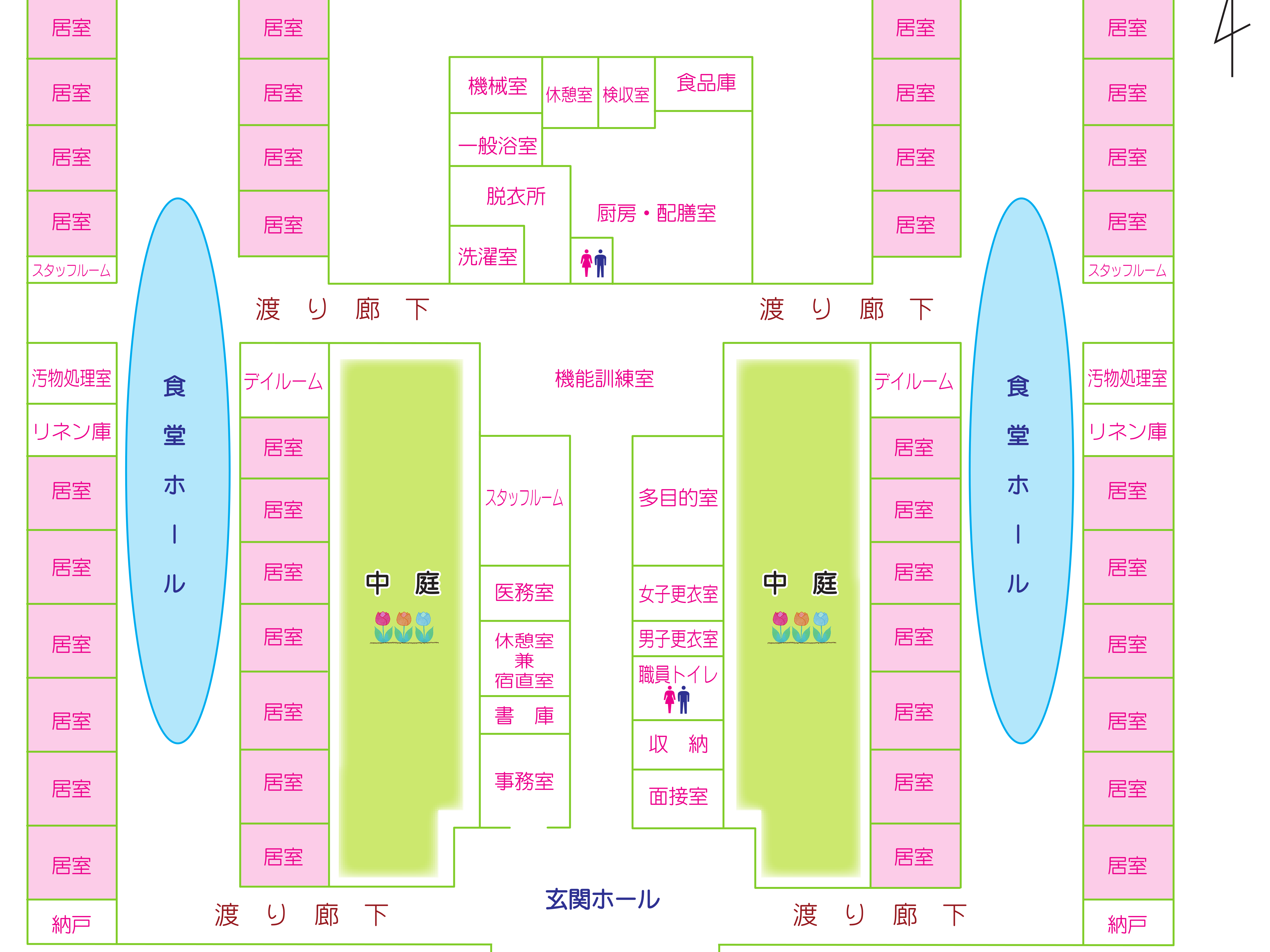 【館内図・有料老人ホーム】