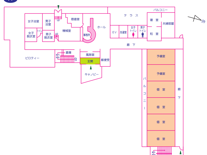 【館内図・ゆうゆう庵-1F】